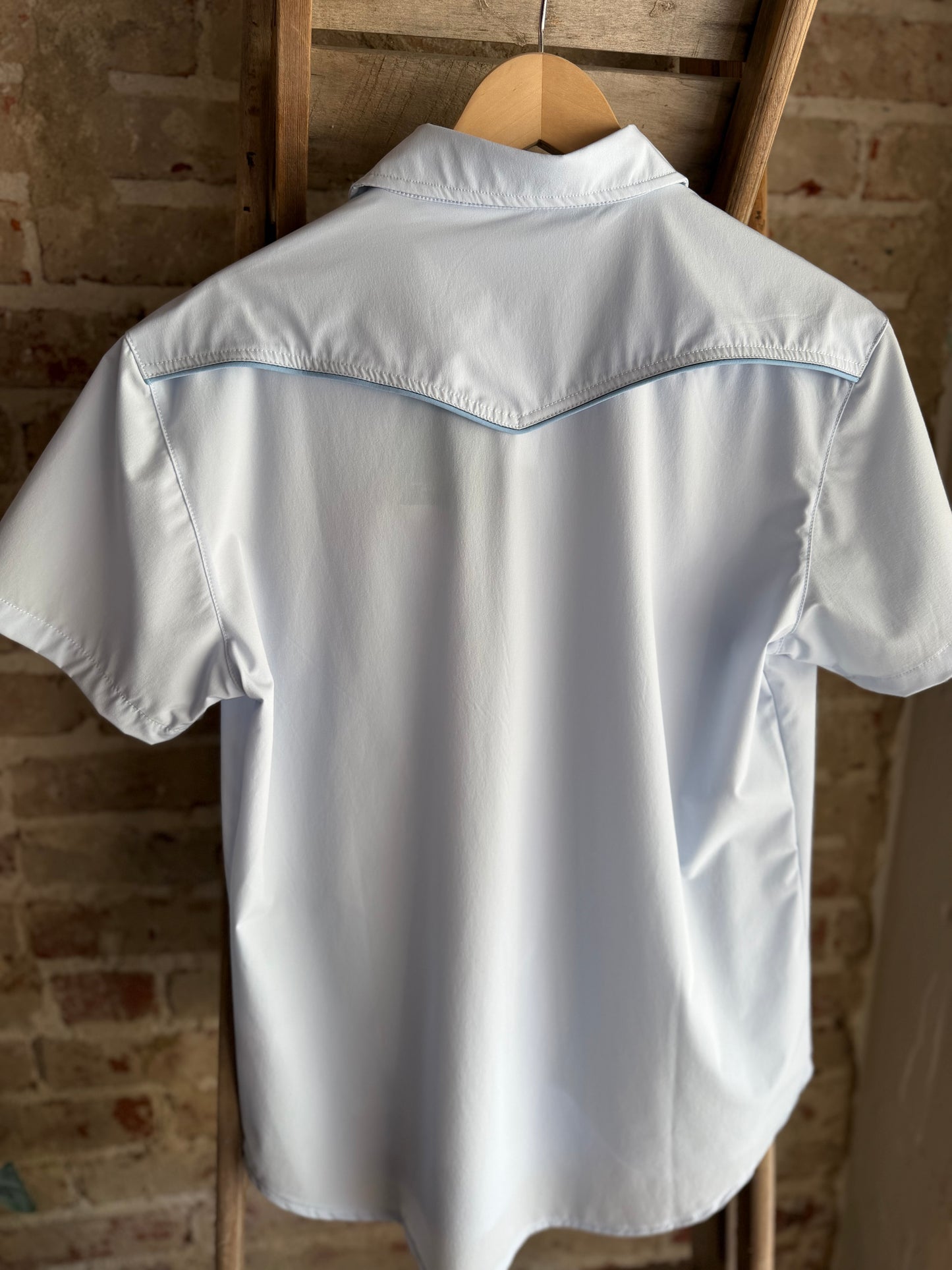 Men’s Pearl Snap Shirt -Blue