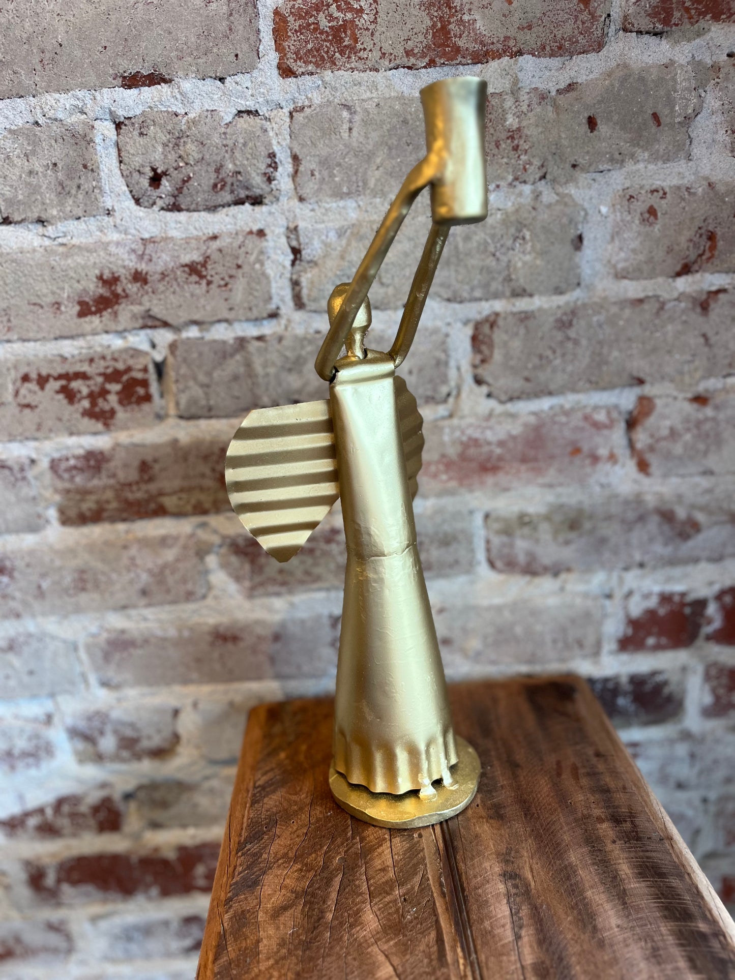 Metal Angel Candle Holder