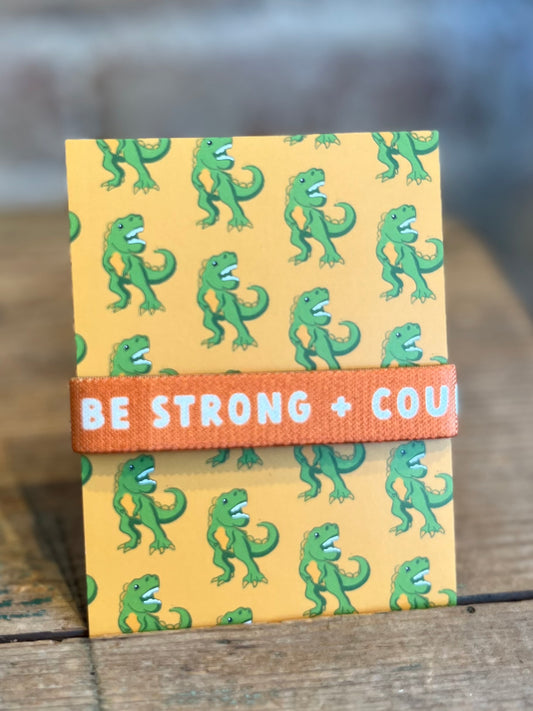 Strong + Courageous Stretchy Bracelet - Kids