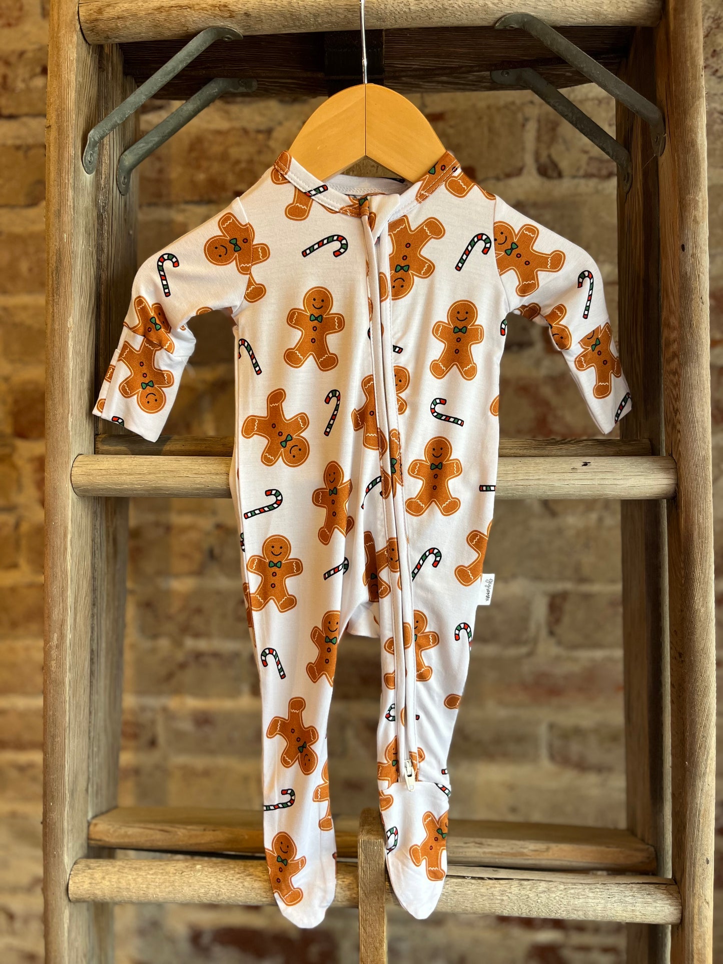 Gingerbread Zip Onesie - Toddler/Youth