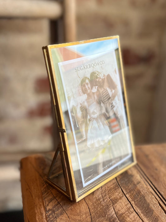 Vertical Brass Standing Frame - 4x6
