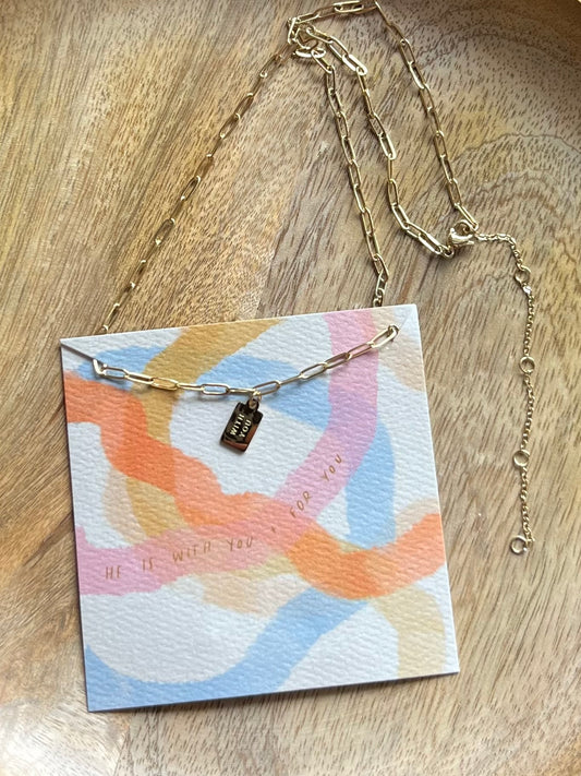With You Tag Necklace