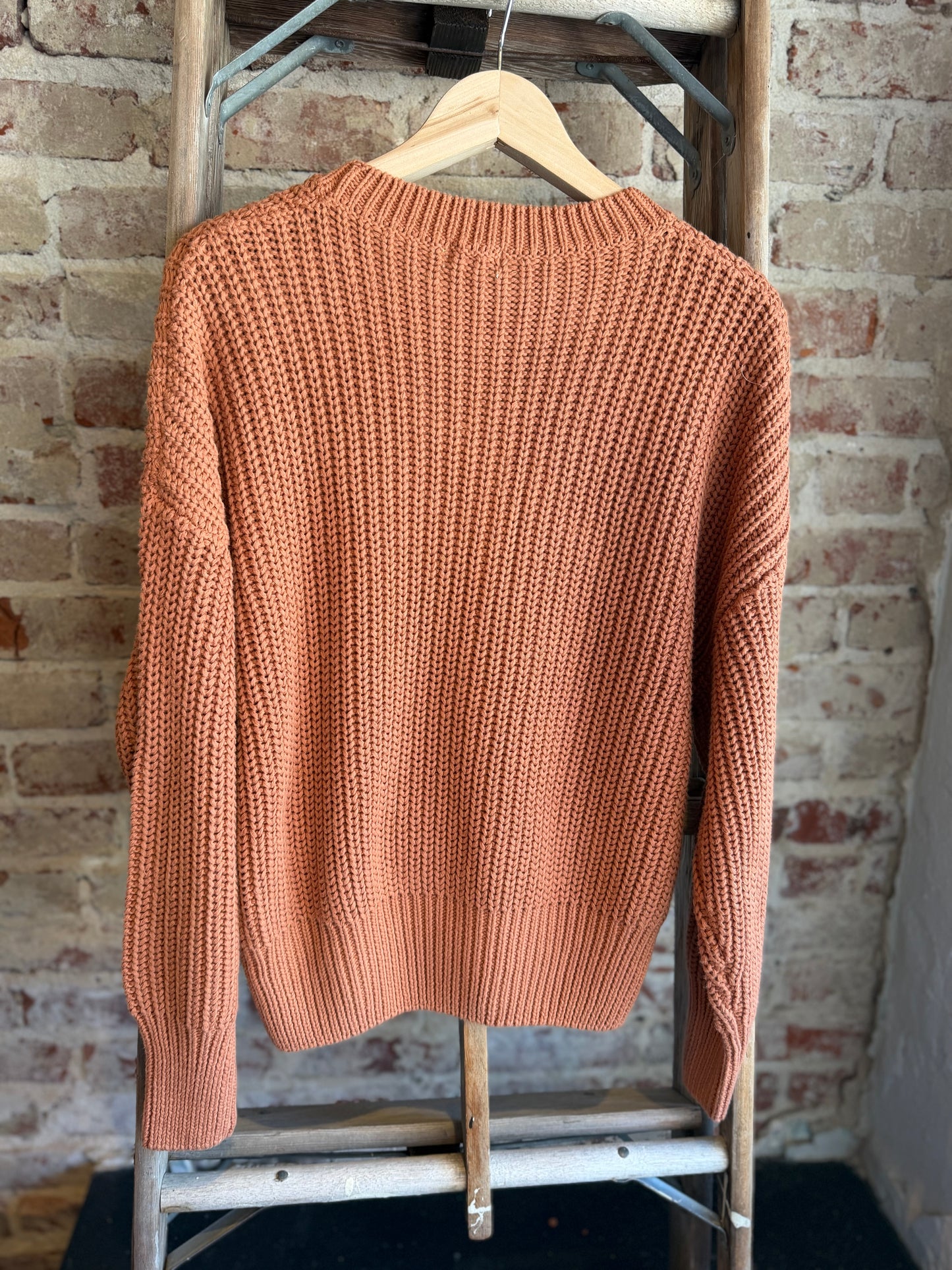 Chunky Knit Sweater -Clay