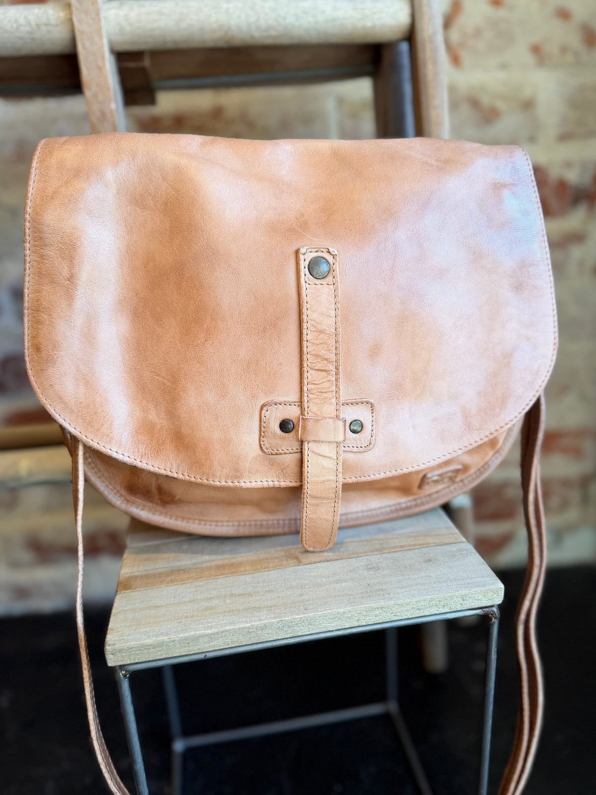 Sequoia Leather Bag - Tan Rustic