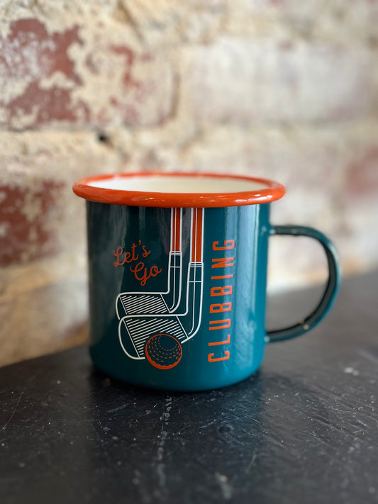 Let’s Go Clubbing Enamel Mug