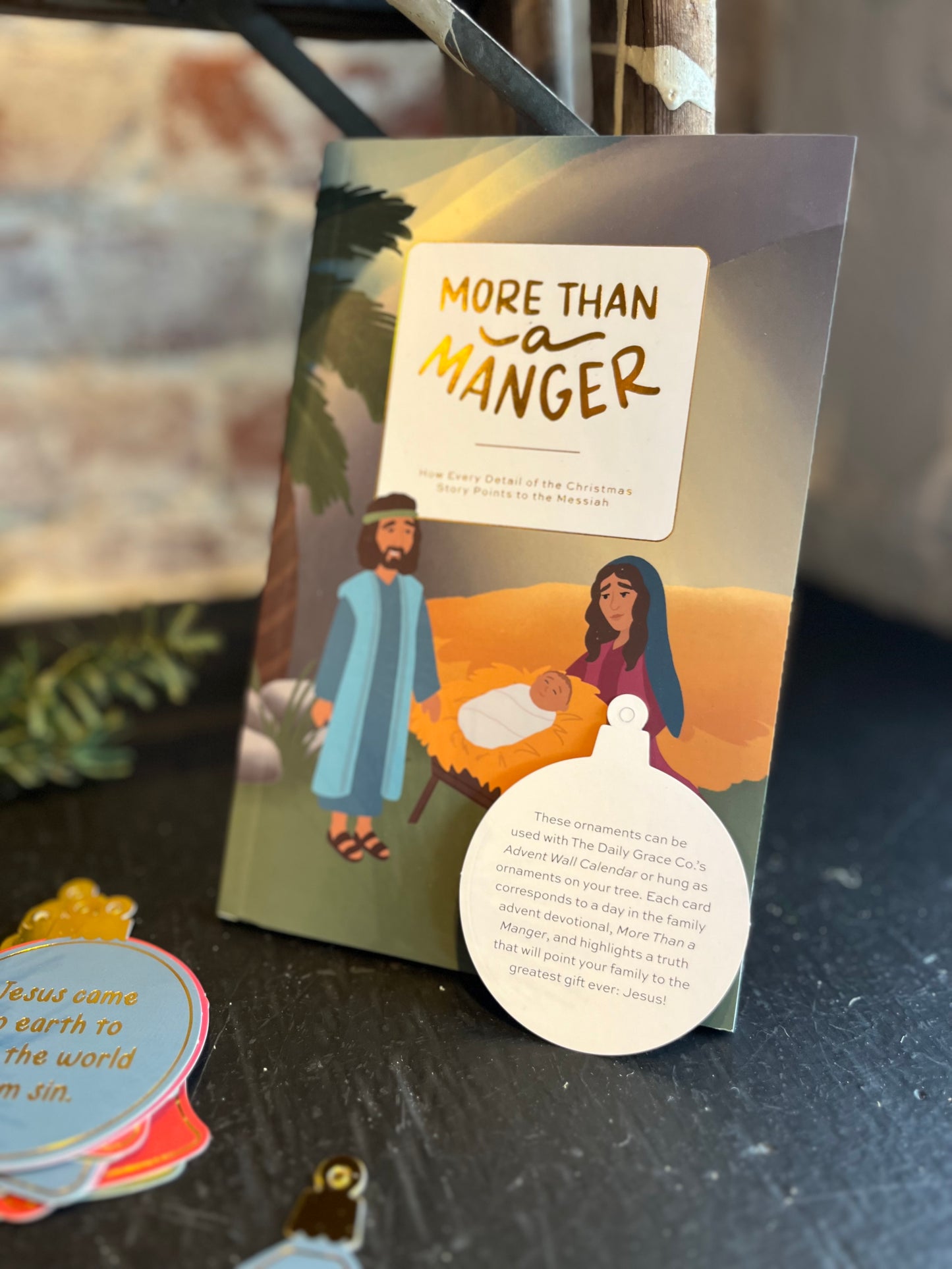 ADVENT: More Than a Manger Devotional w/ Ornaments Set