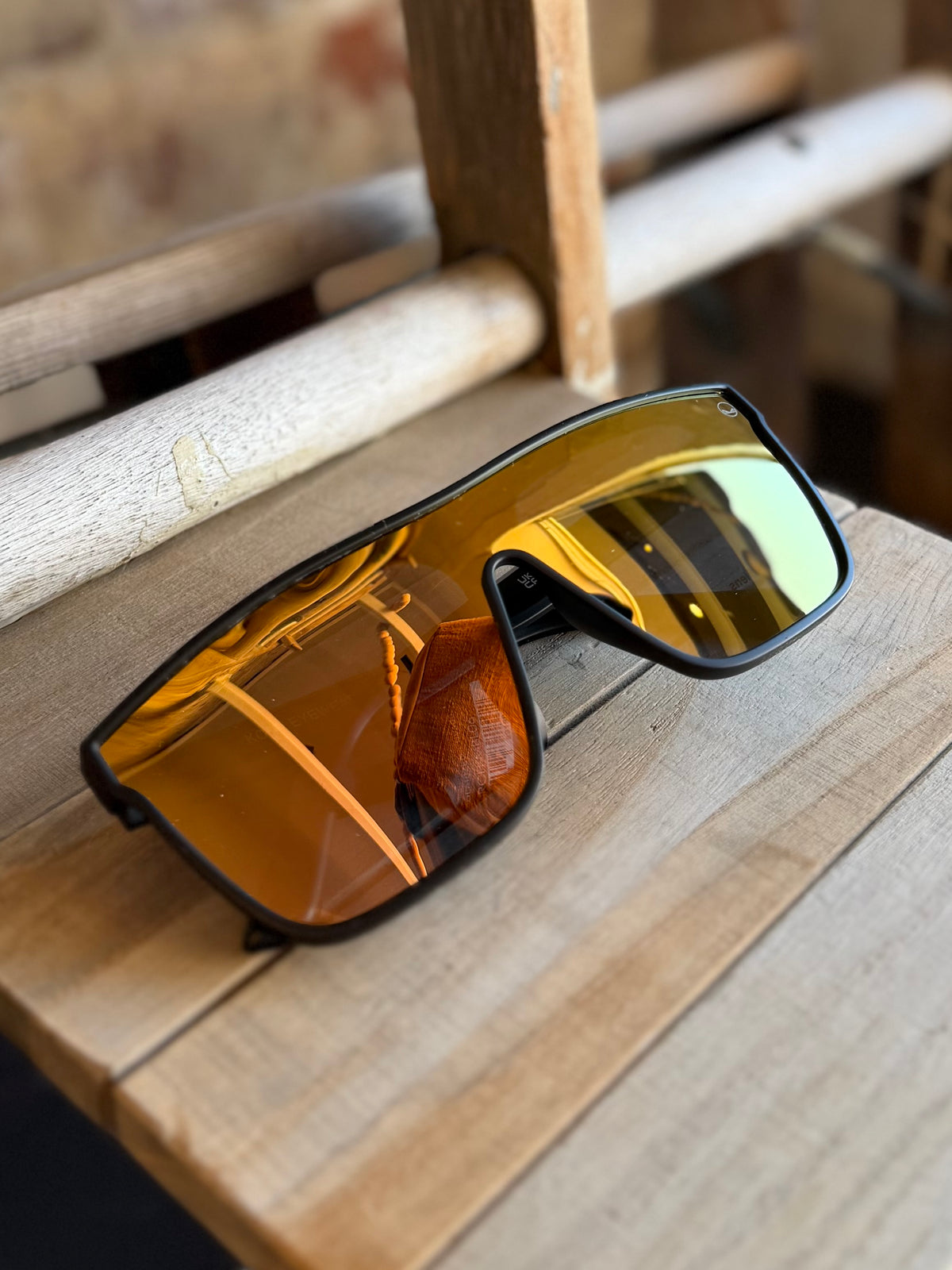 Birch Rose Gold Oversized Sunglasses