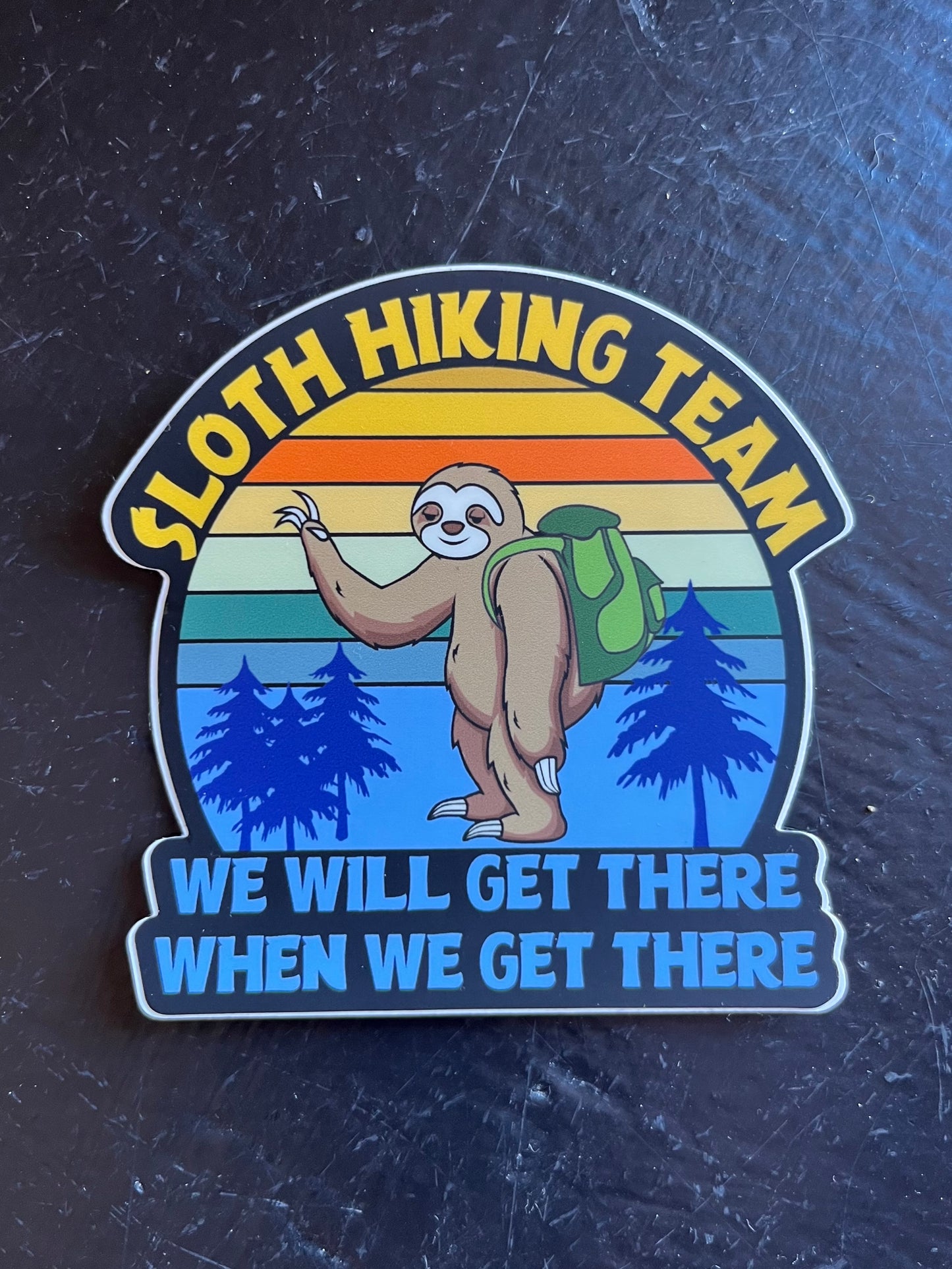 Sloth Hiking Team Sticker