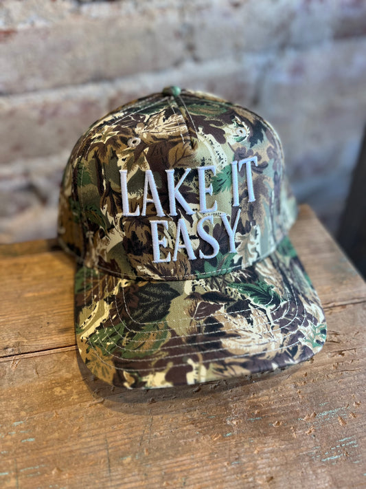 Lake It Easy Structured Hat - Camo