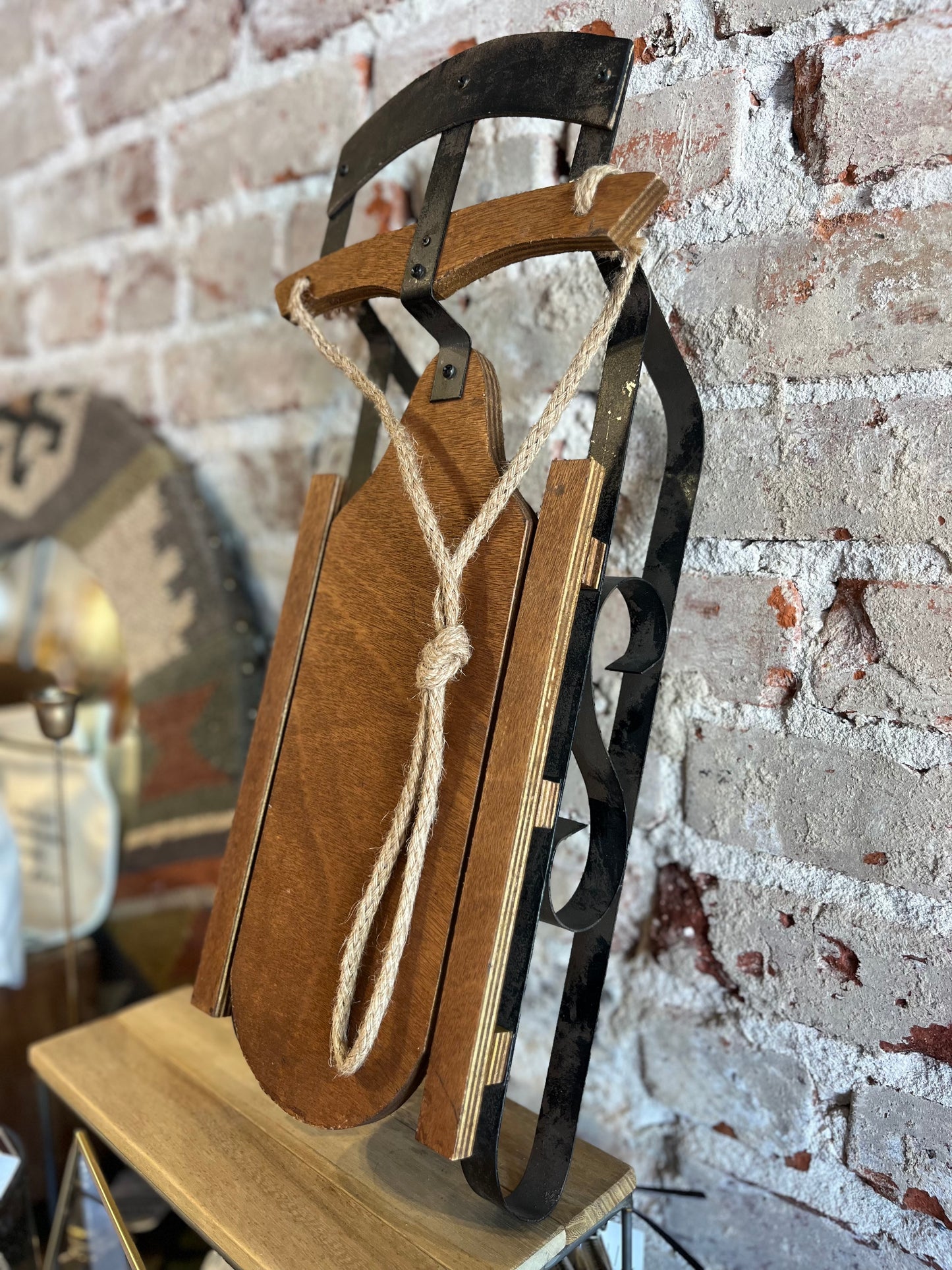 Wooden Christmas Mini Sleigh