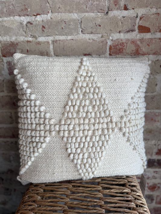 Willow Woven Pillow- Cream