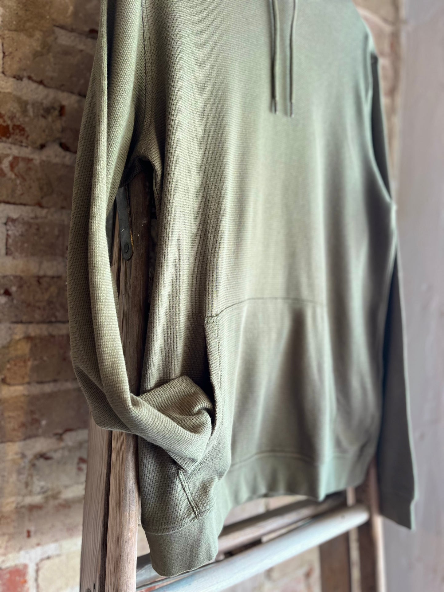 Military Green Waffle Hoodie