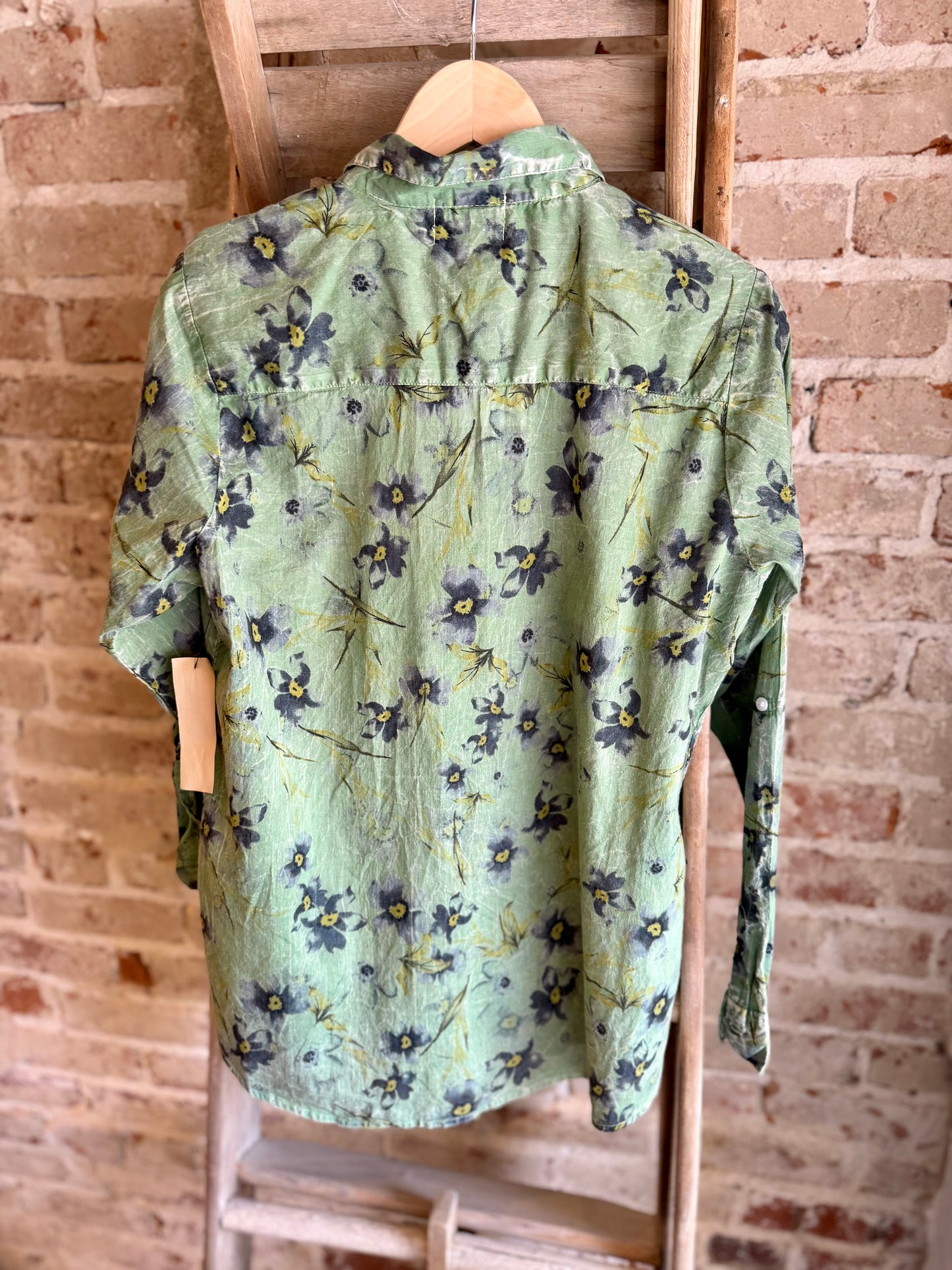 Emerald Bloom Blouse