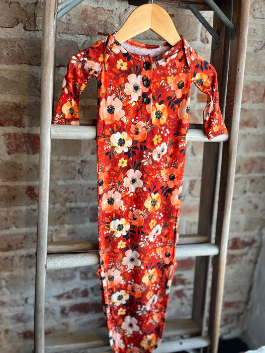 Auburn Floral Bamboo Sleep Gown