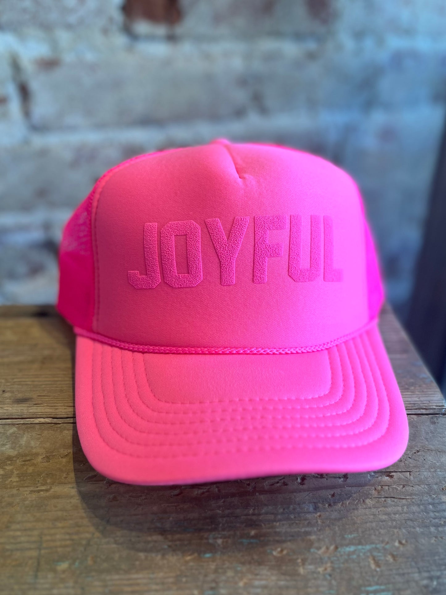 JOYFUL Foam Trucker Hat-Neon Pink