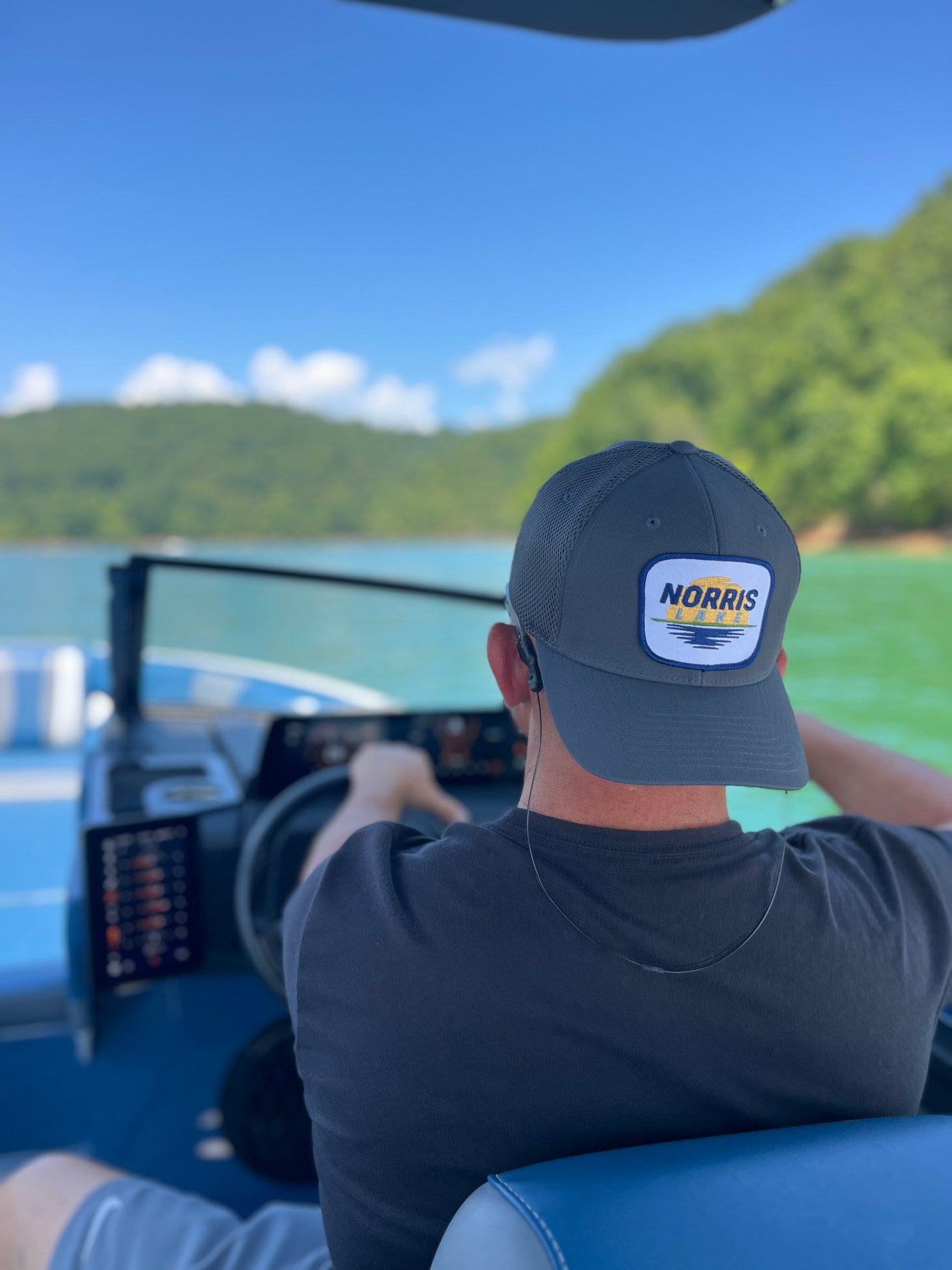 Norris Lake Sunset Hat-  Charcoal Flexfit