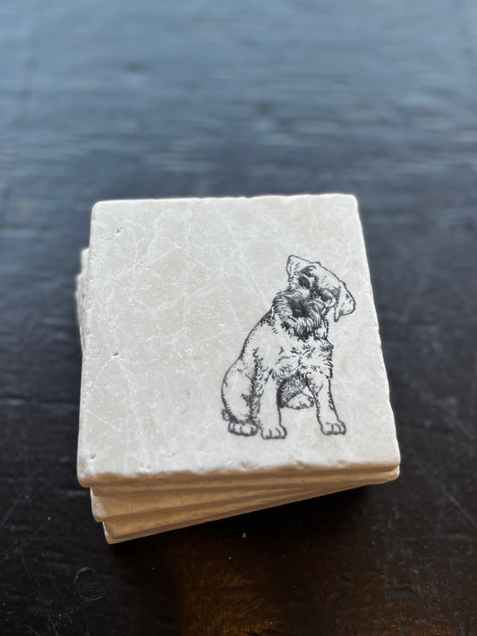 Schnauzer Marble Coaster