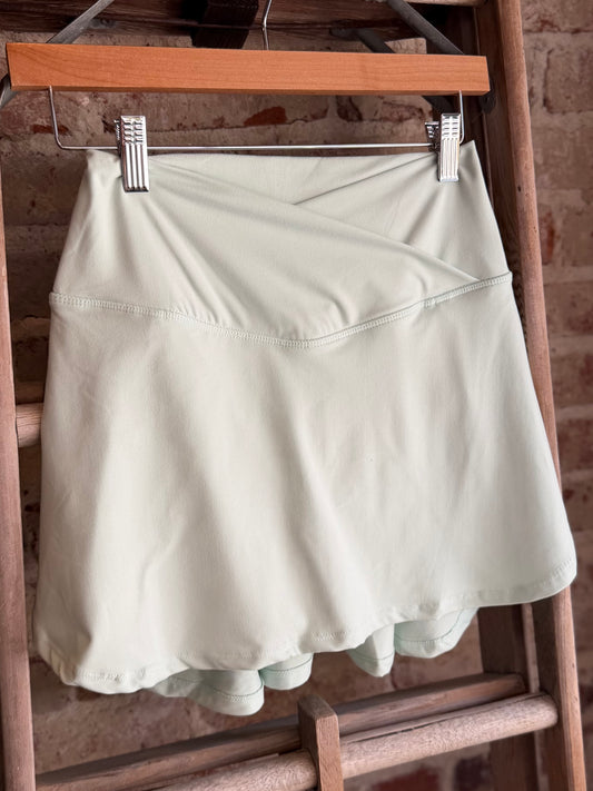 V High Waist Skort -Soft Mint