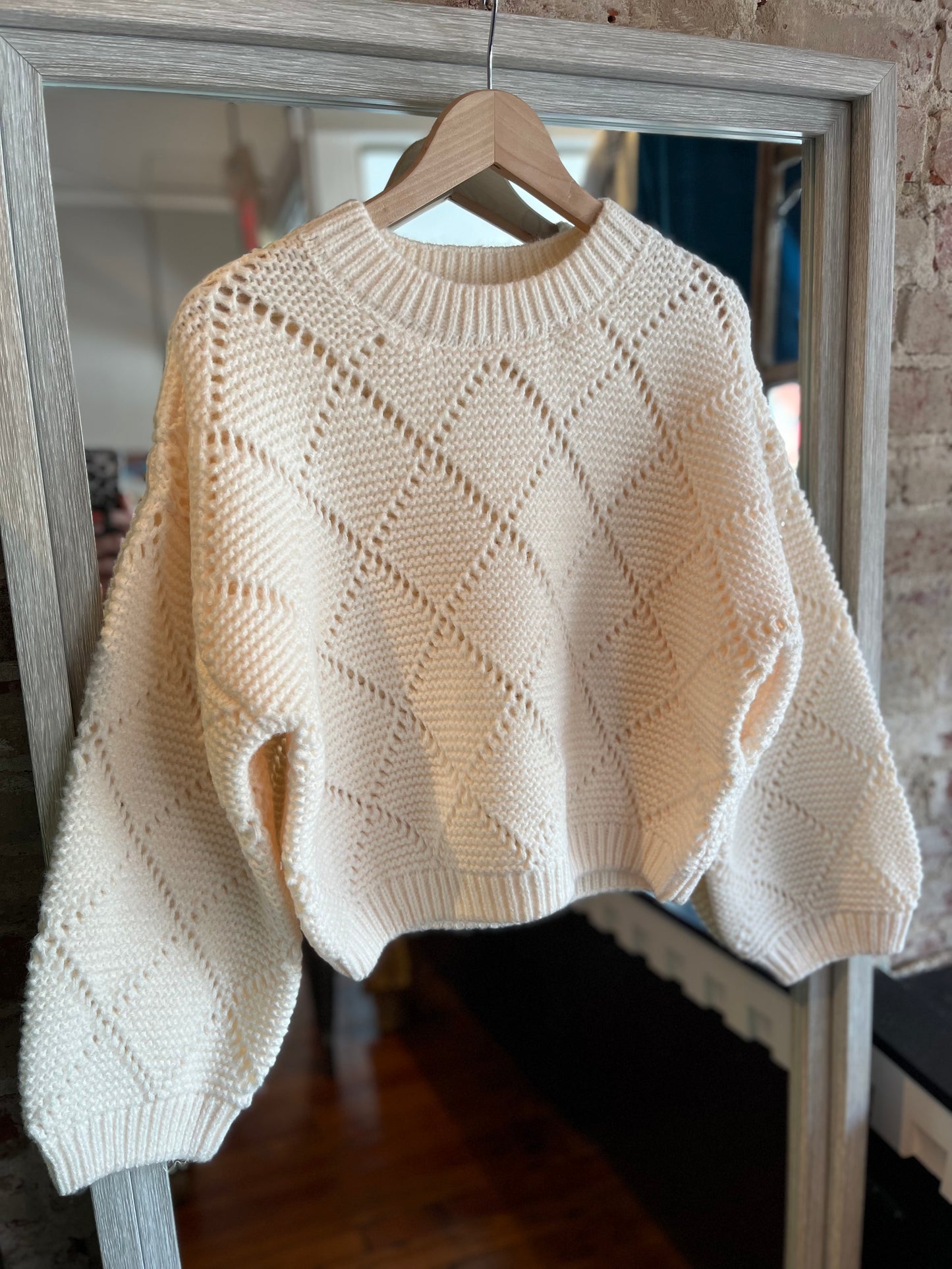 Evie Mae Cream Sweater