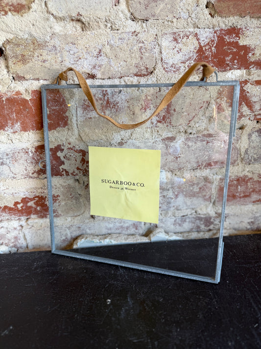 Glass and Metal Wall Frame - 10x10"