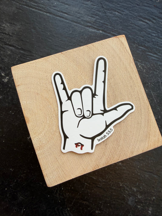 "I Love You" Sign Language Sticker