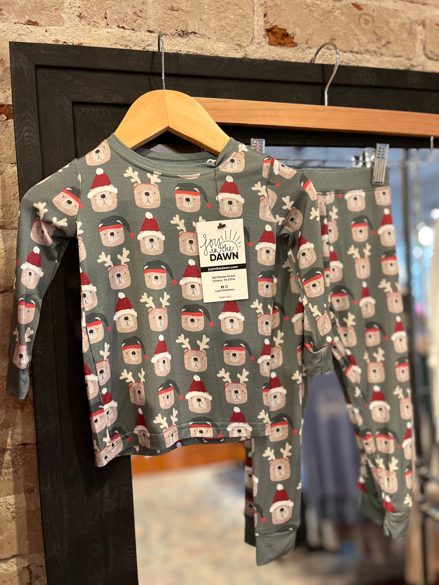 Christmas Bear Bamboo PJ Set - 2 piece set