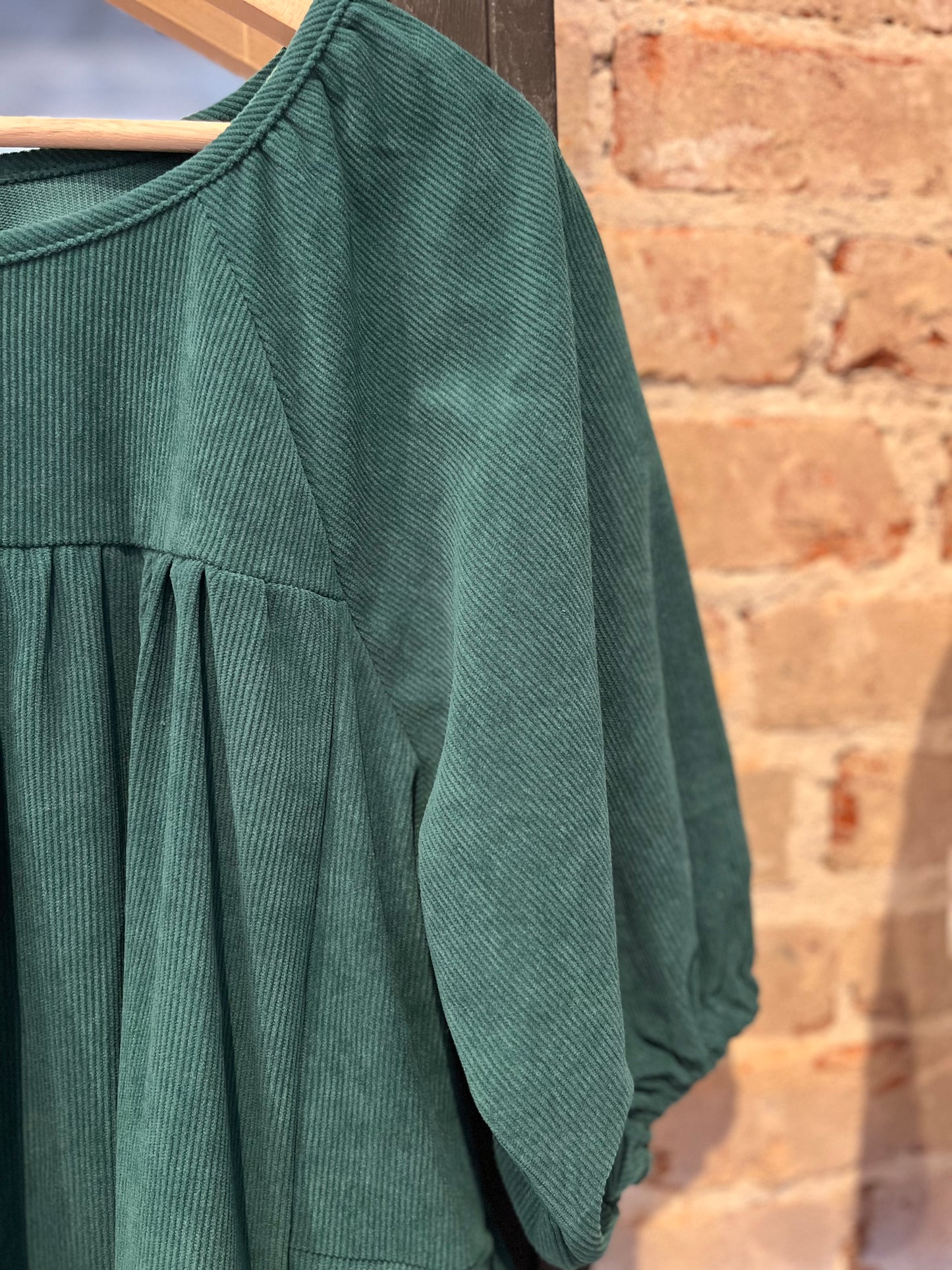 Hunter Green Corduroy Dress