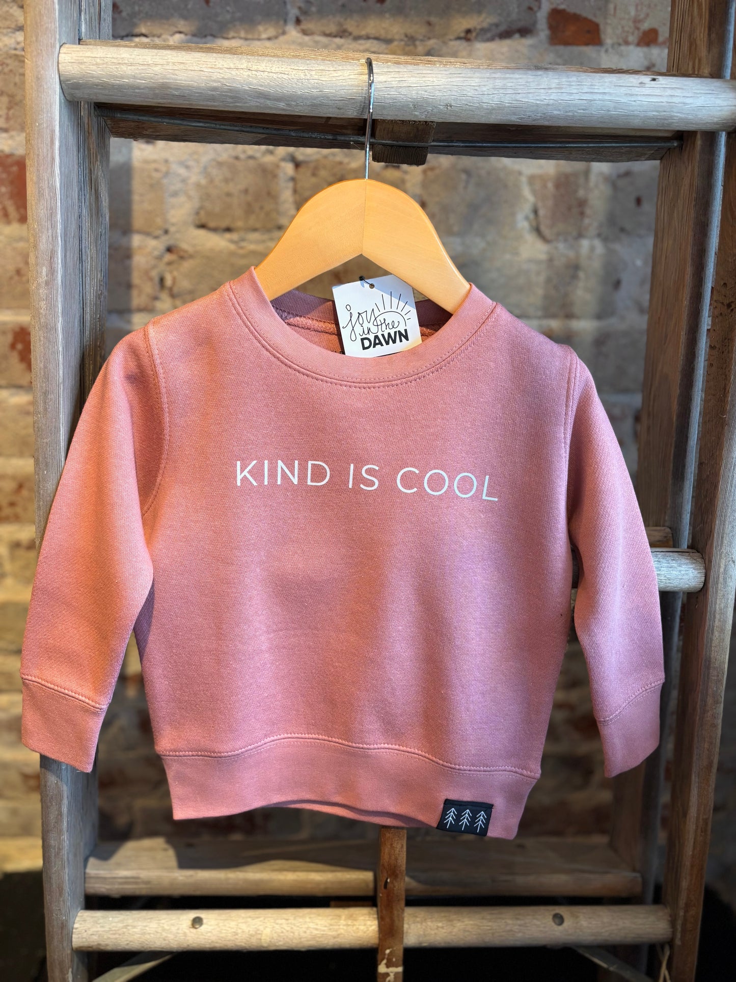 Kind is Cool Youth Crewneck - Mauve