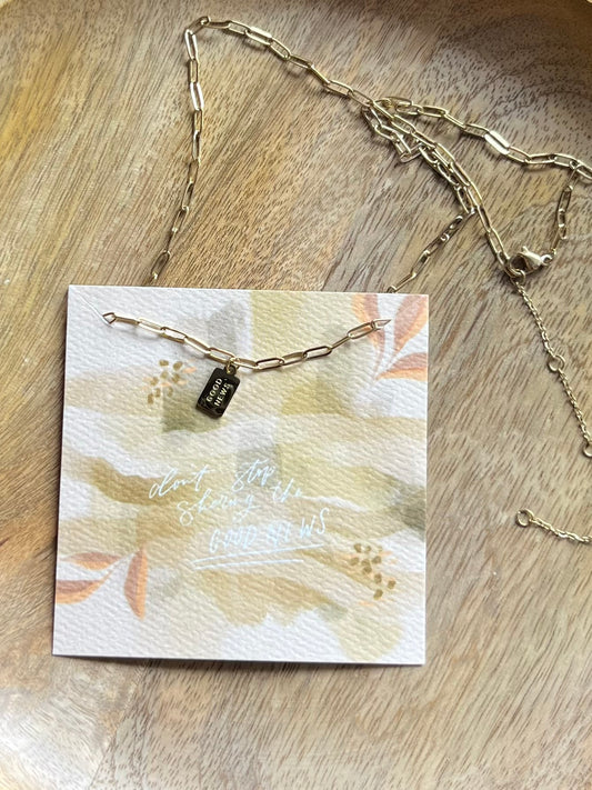 Good News Tag Necklace
