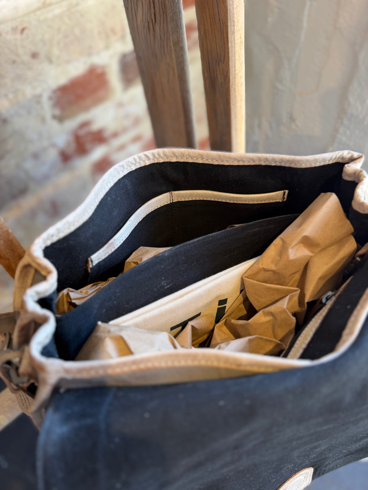 Sequoia Leather Bag - Rustic Gray
