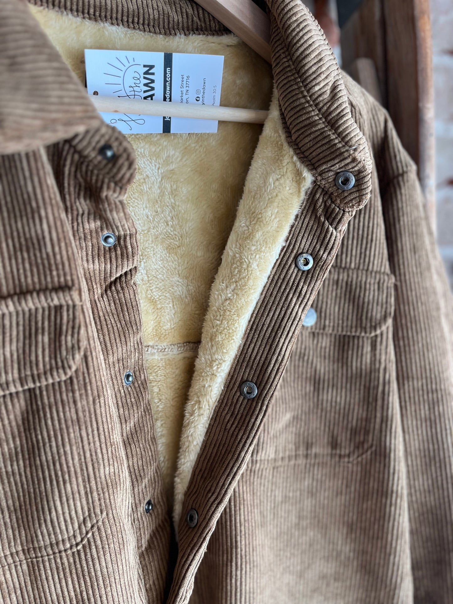 Remy Sherpa Corduroy Shacket- Men