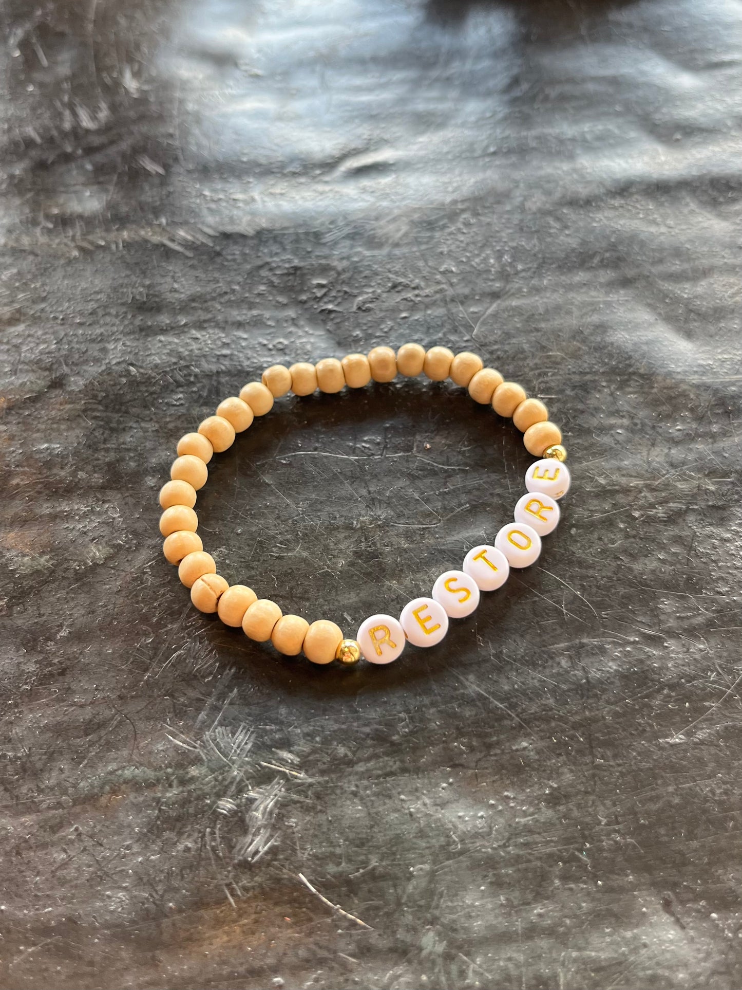 The RESTORE Bracelet- Wooden Beads