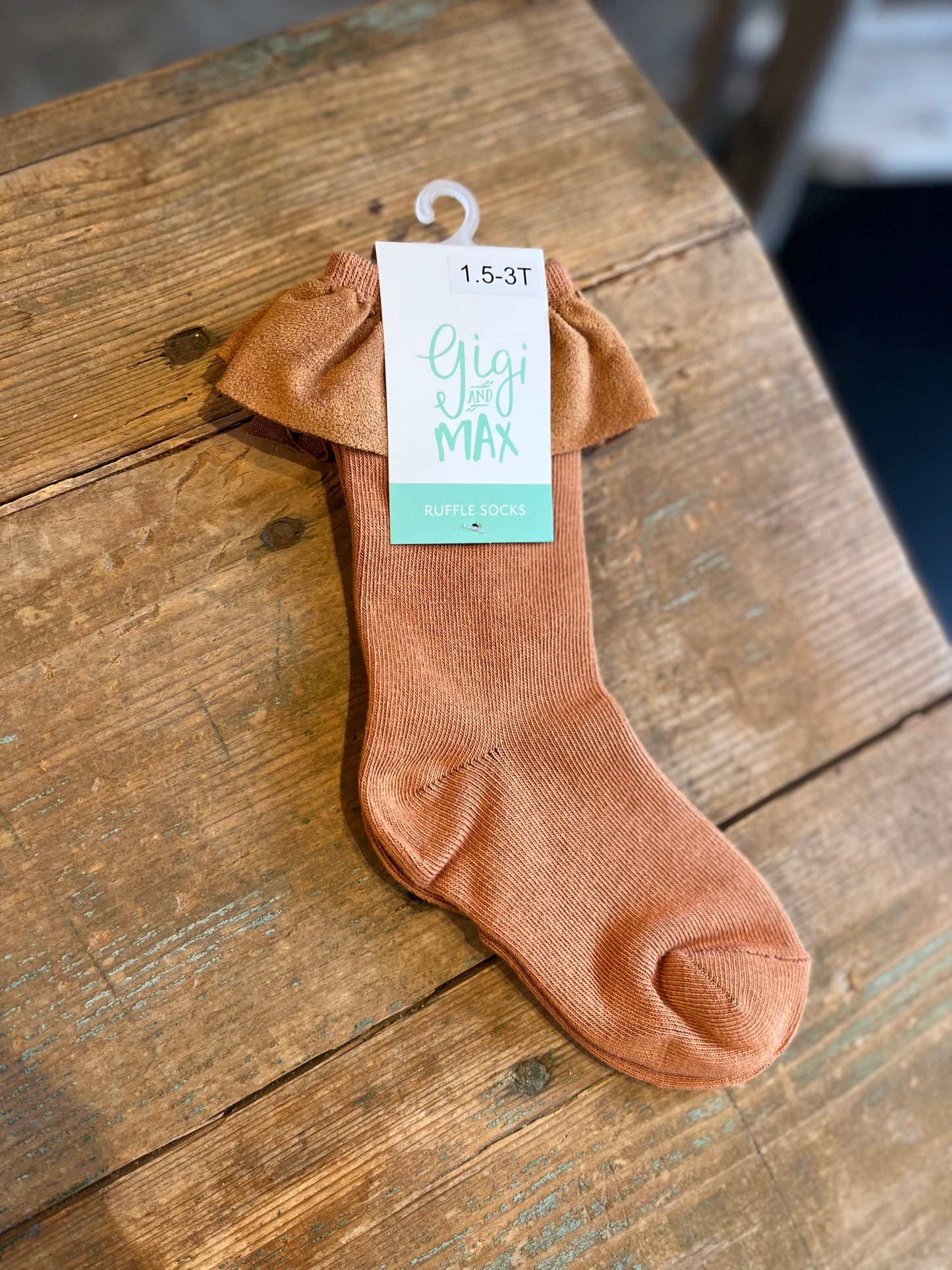 Hazelnut Ruffle Sock - Toddler/Youth