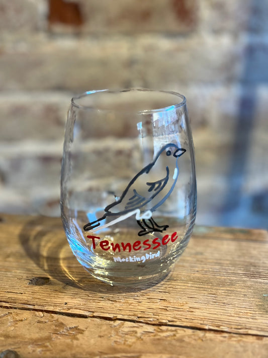 TN State Bird-Hand Painted Glass