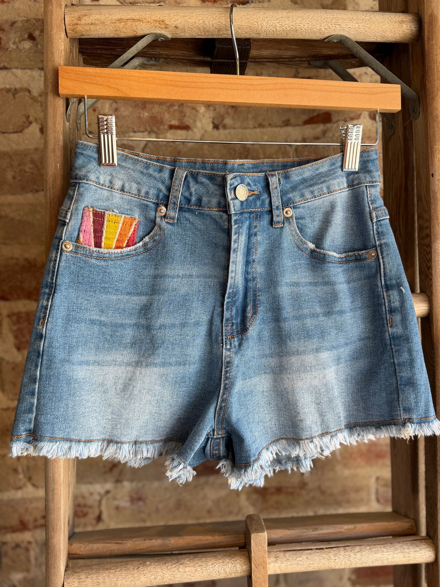 Sunrise Embroidered Shorts