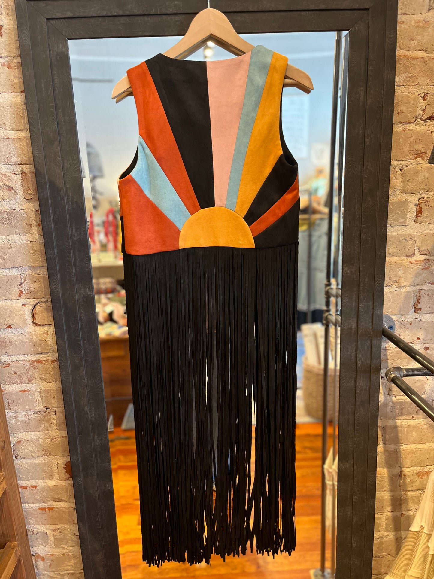 Sunrise Suede Fringe Vest