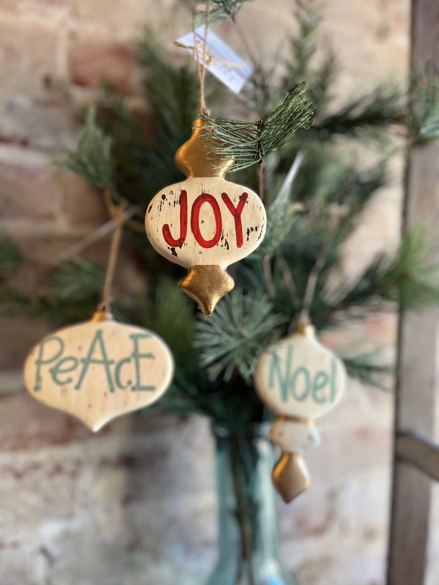 Paper Mache Ornaments- Joy