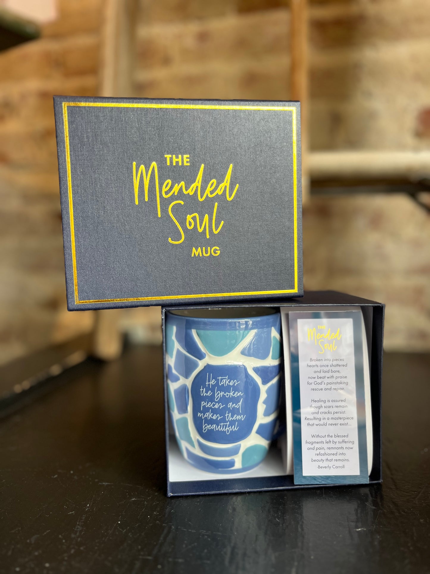 The Mended Soul Mug- Blue