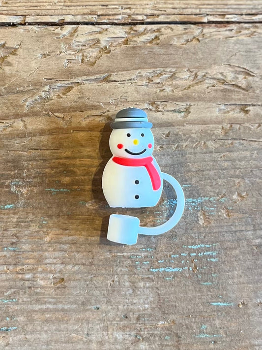 Snowman Straw Cover