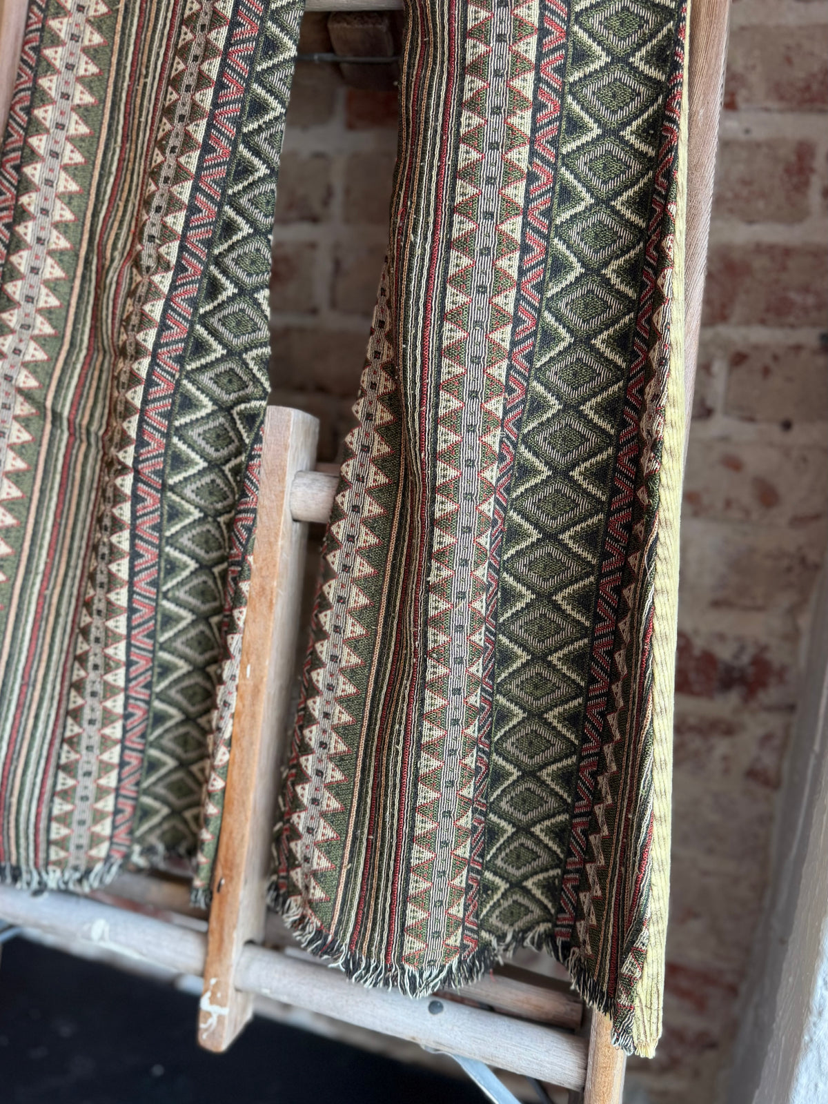 Washed Aztec Corduroy Bell Bottoms