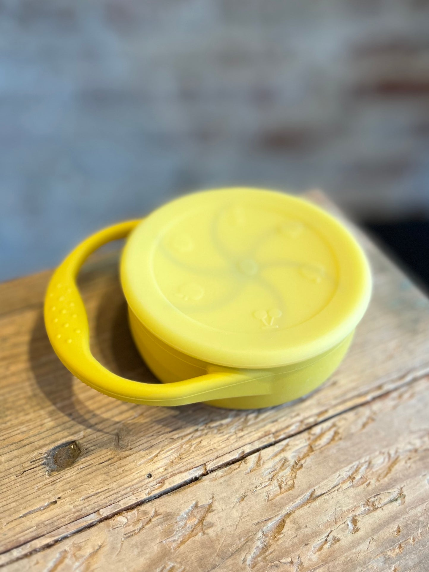 Toddler Silicone Collapsible Snack Cup - Mustard