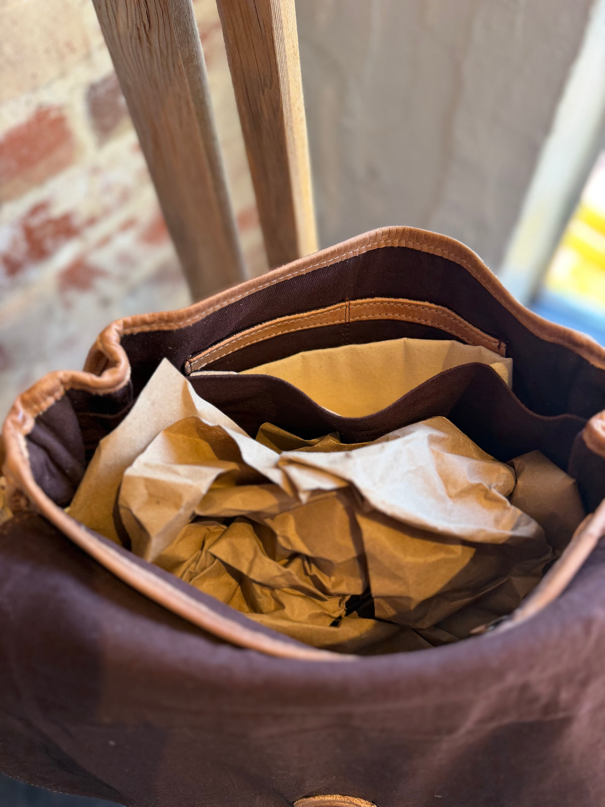 Sequoia Leather Bag - Tan Rustic