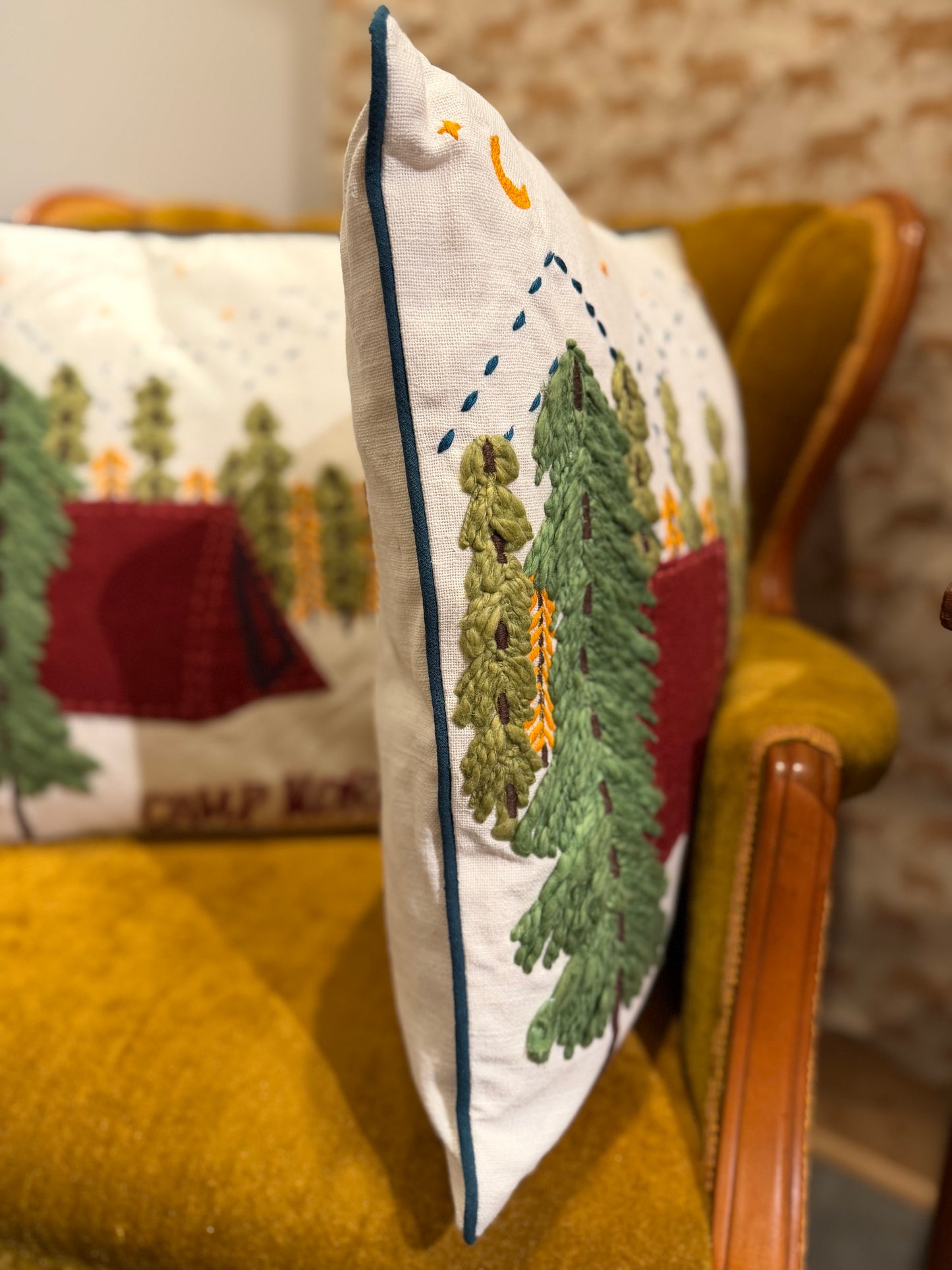 Camp More Throw Pillow