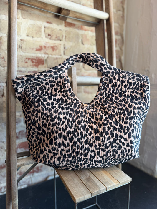 Velvet Luna Bag- Leopard