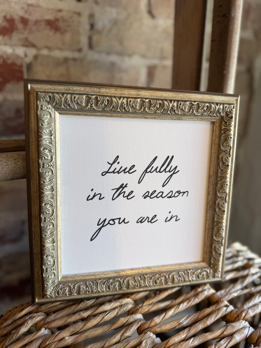 Live Fully Antique Art - 9x9