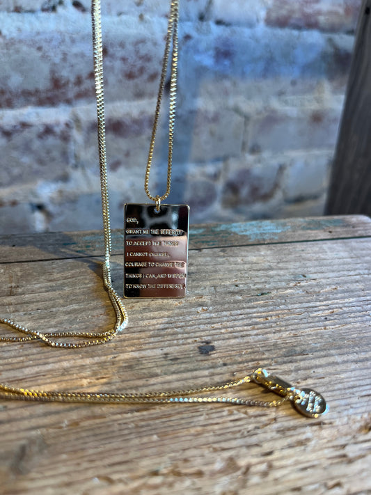 Serenity Prayer Necklace