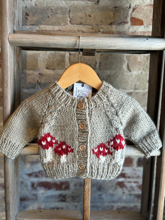 Mushroom Pebble Cardigan