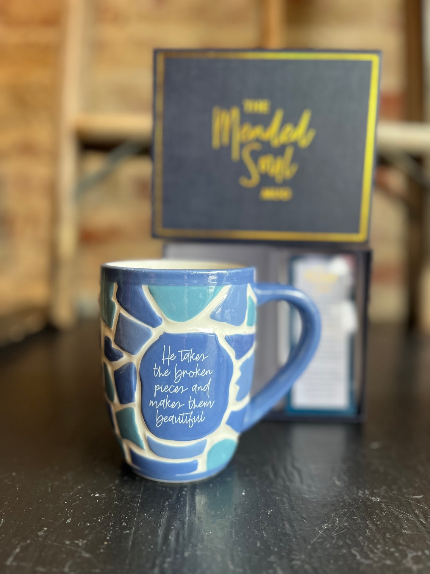 The Mended Soul Mug- Blue