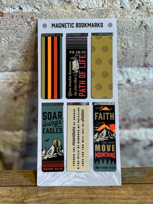 Move Mountains Magnetic Bookmarks