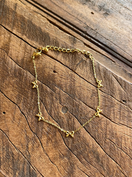 Sweet Bow Bracelet - Gold